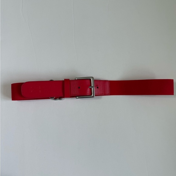 Unisex Under Armour red Leather and elastic baseball belt - Picture 5 of 8